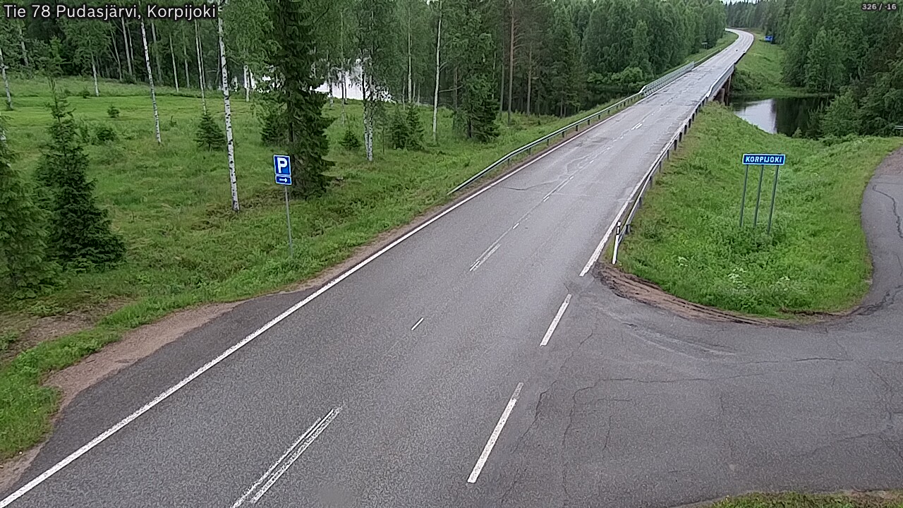 Kelikamerat Kuva Tie 78 Pudasjärvi, Korpijo, Pudasjärvi, Pohjois-Pohjanmaa