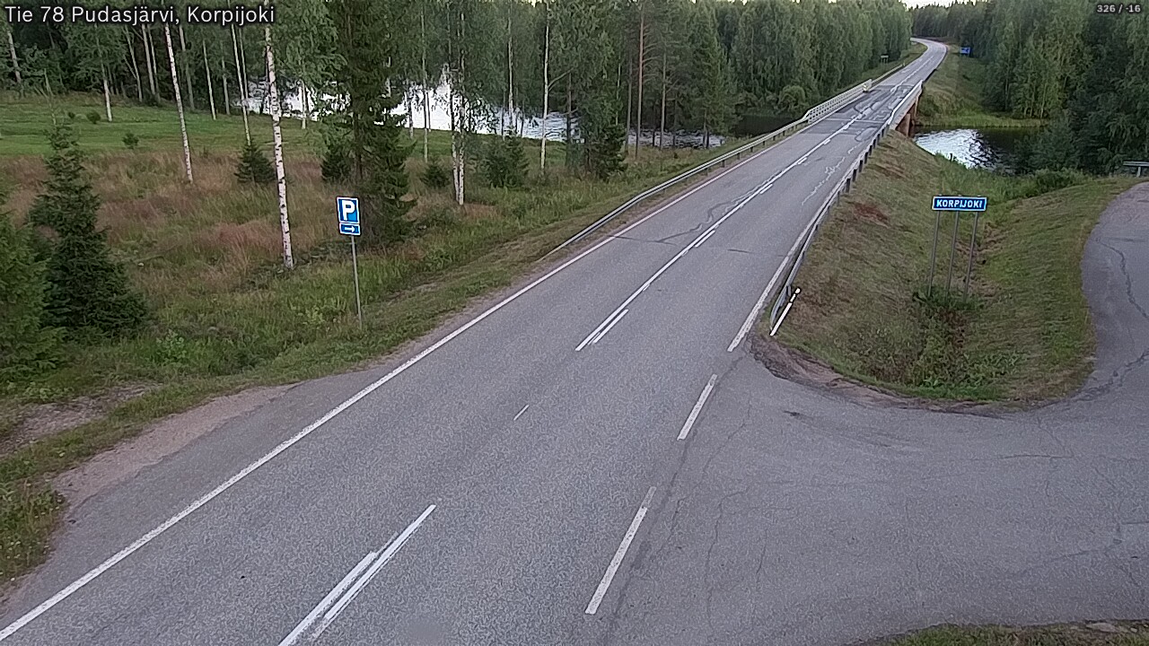Kelikamerat Kuva Tie 78 Pudasjärvi, Korpijo, Pudasjärvi, Pohjois-Pohjanmaa