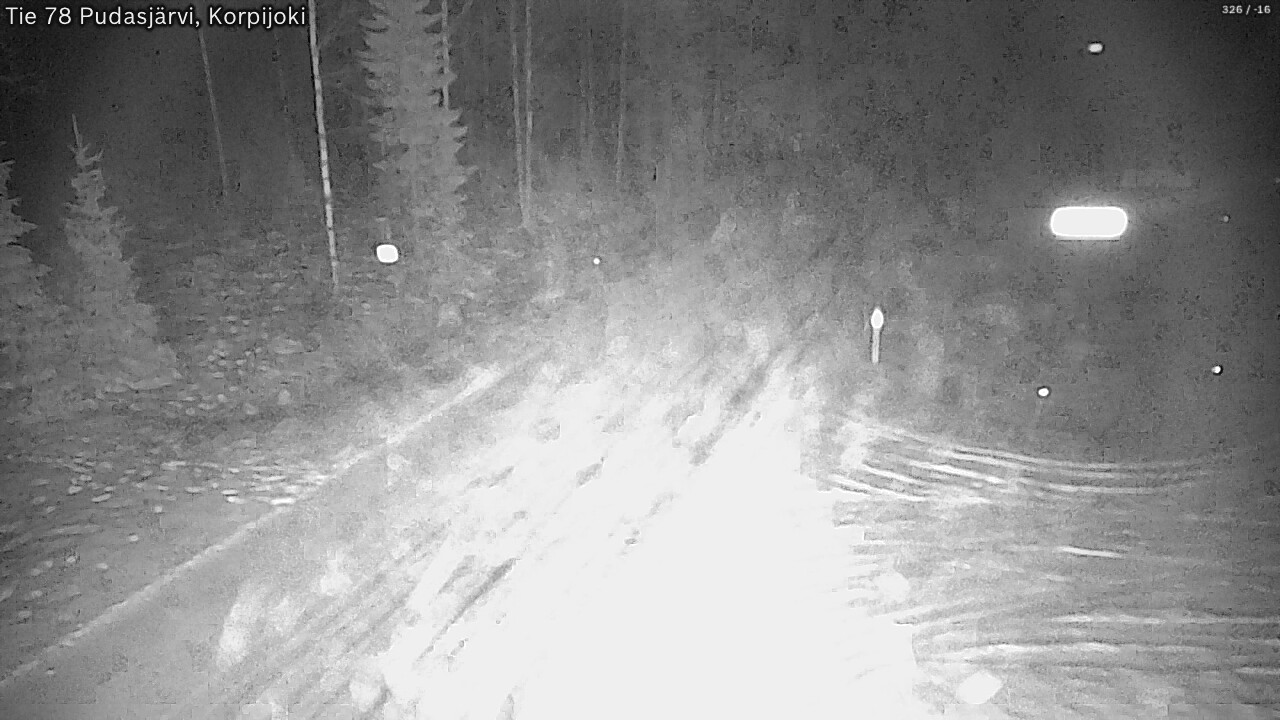 Kelikamerat Kuva Tie 78 Pudasjärvi, Korpijo, Pudasjärvi, Pohjois-Pohjanmaa