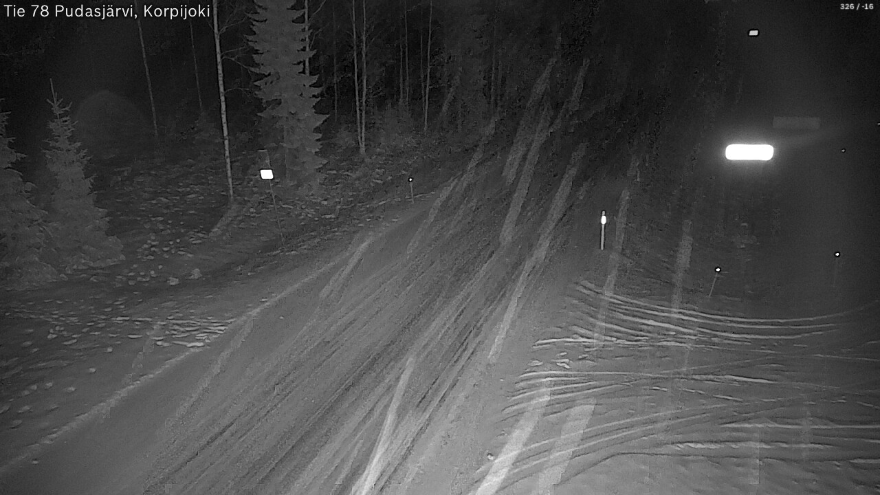 Kelikamerat Kuva Tie 78 Pudasjärvi, Korpijo, Pudasjärvi, Pohjois-Pohjanmaa