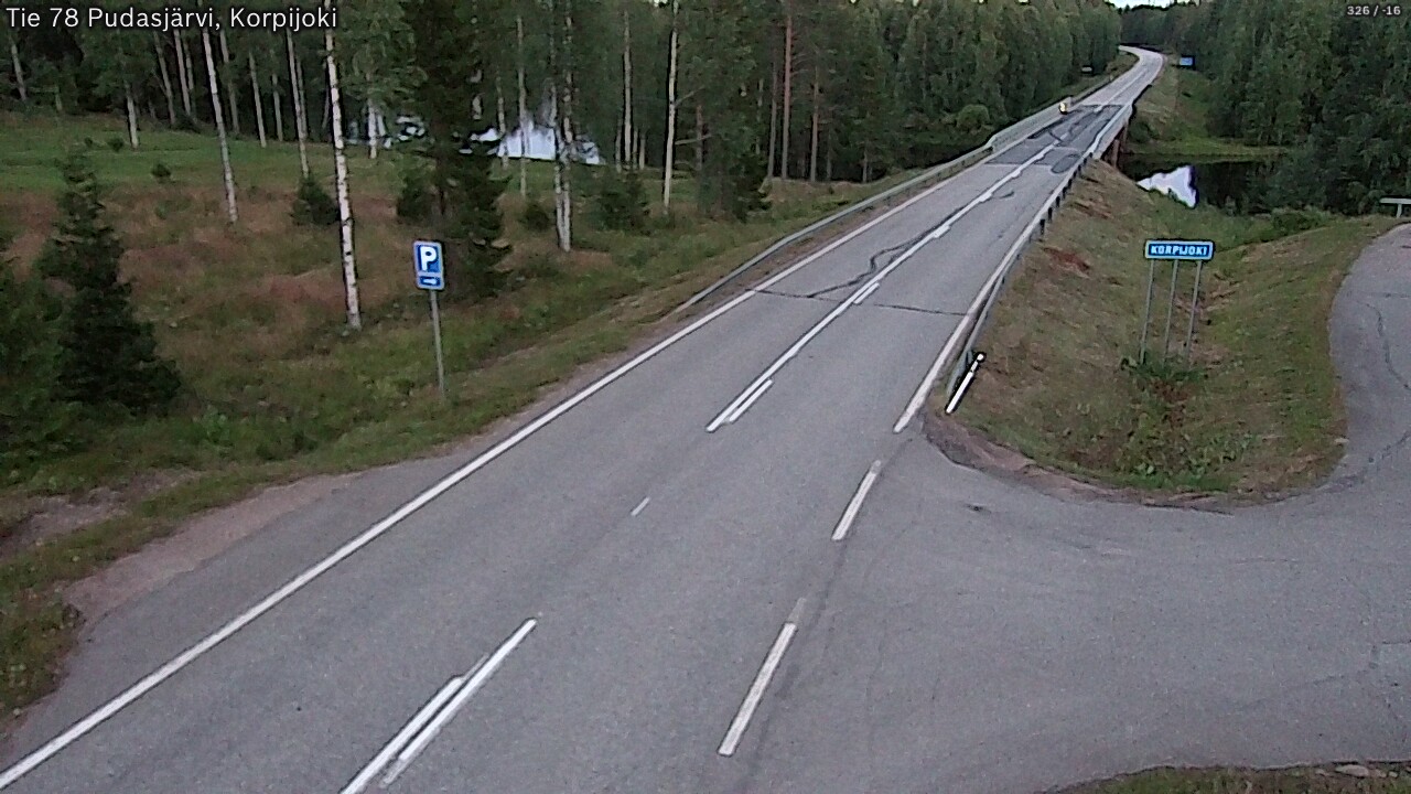 Kelikamerat Kuva Tie 78 Pudasjärvi, Korpijo, Pudasjärvi, Pohjois-Pohjanmaa
