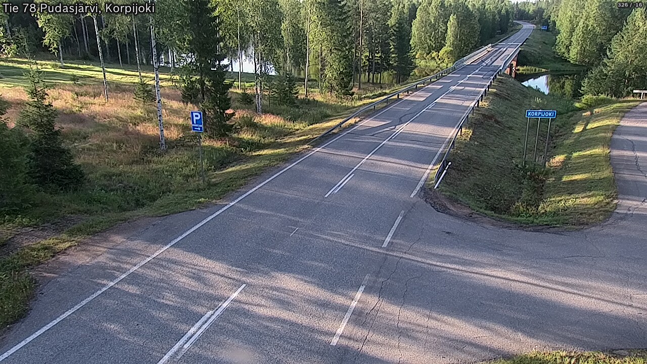 Weather Camera Image Väg 78 Pudasjärvi, Korpijoki, Pudasjärvi, Pohjois-Pohjanmaa