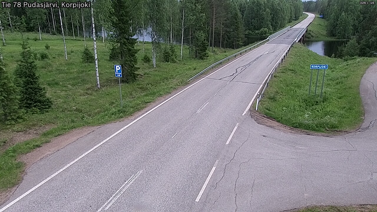 Kelikamerat Kuva Tie 78 Pudasjärvi, Korpijo, Pudasjärvi, Pohjois-Pohjanmaa