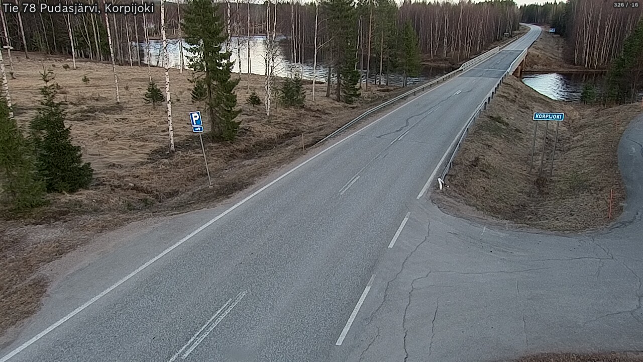 Kelikamerat Kuva Tie 78 Pudasjärvi, Korpijo, Pudasjärvi, Pohjois-Pohjanmaa