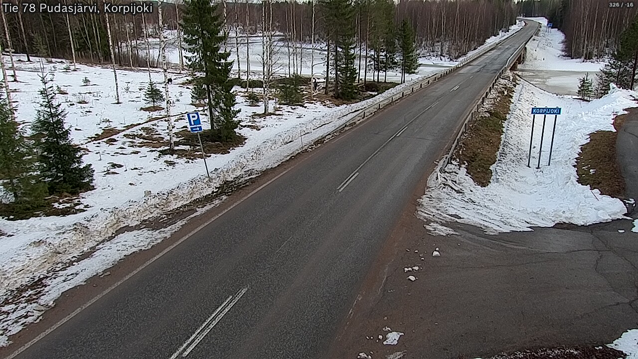 Kelikamerat Kuva Tie 78 Pudasjärvi, Korpijo, Pudasjärvi, Pohjois-Pohjanmaa
