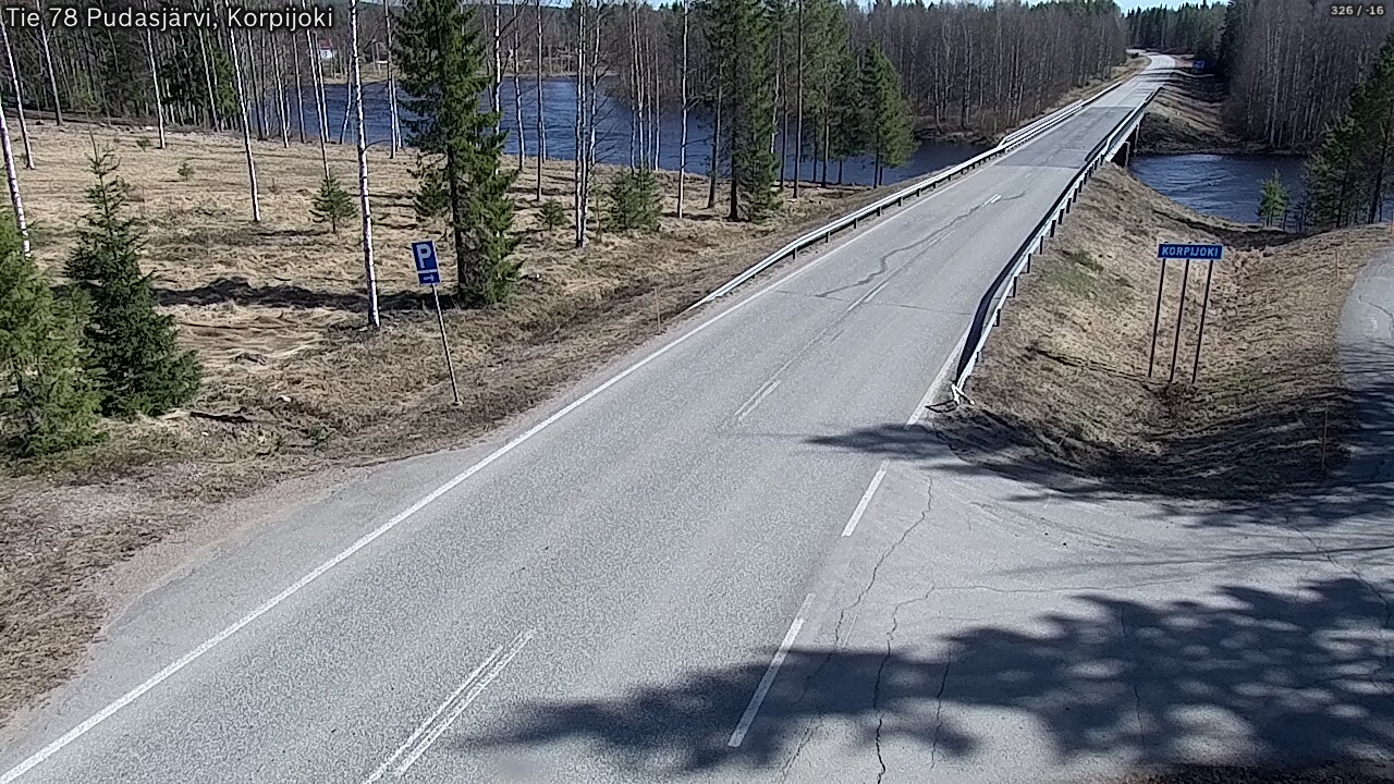 Kelikamerat Kuva Tie 78 Pudasjärvi, Korpijo, Pudasjärvi, Pohjois-Pohjanmaa
