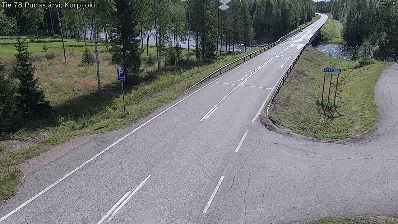 Kelikamerat Kuva Tie 78 Pudasjärvi, Korpijo, Pudasjärvi, Pohjois-Pohjanmaa