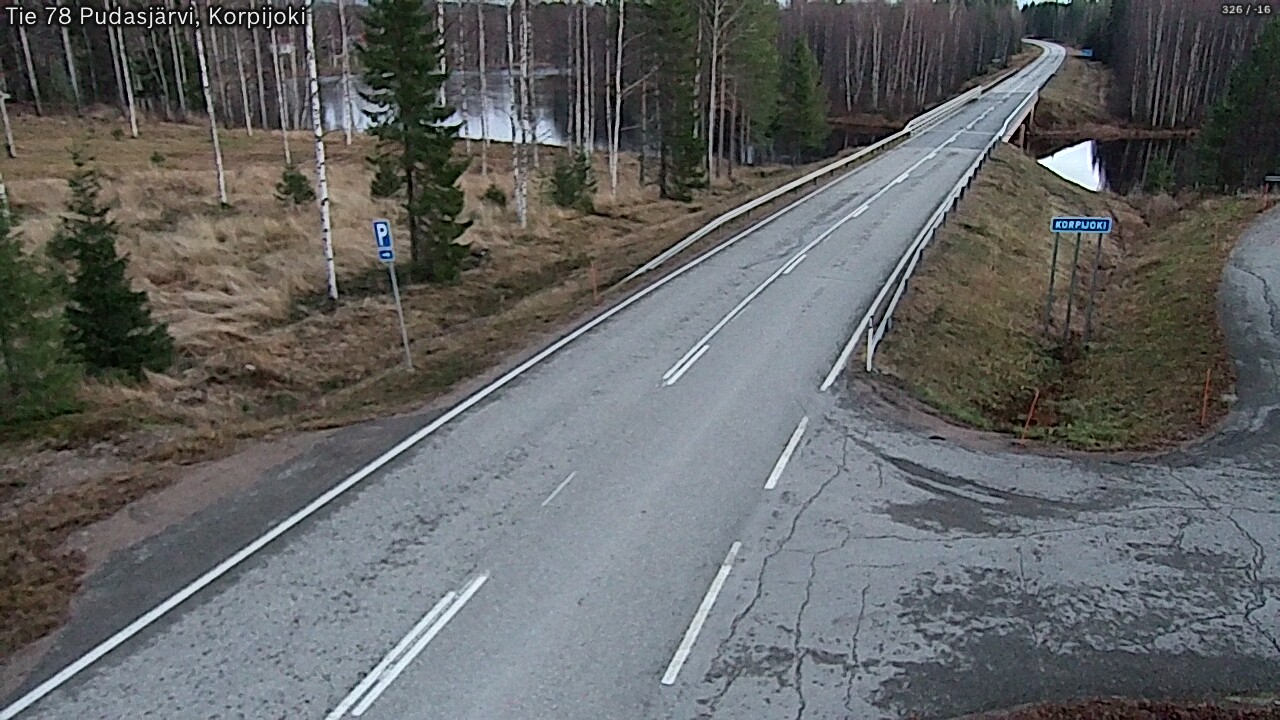 Kelikamerat Kuva Tie 78 Pudasjärvi, Korpijo, Pudasjärvi, Pohjois-Pohjanmaa