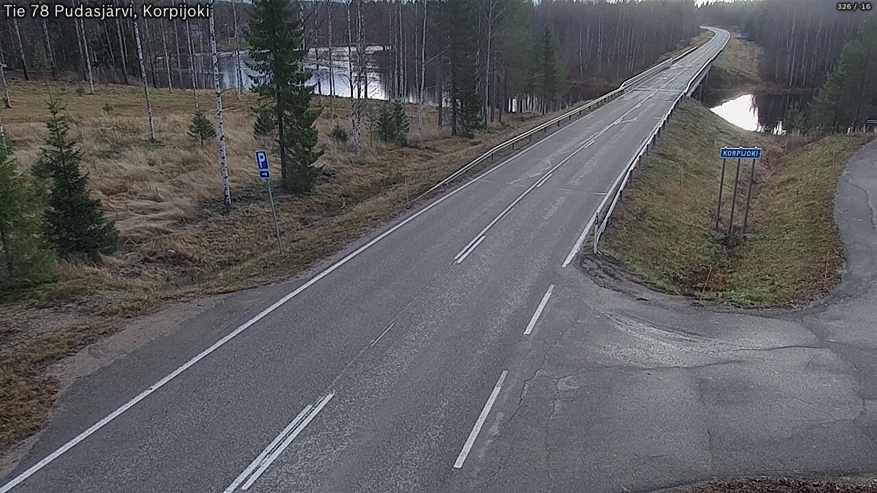 Kelikamerat Kuva Tie 78 Pudasjärvi, Korpijo, Pudasjärvi, Pohjois-Pohjanmaa