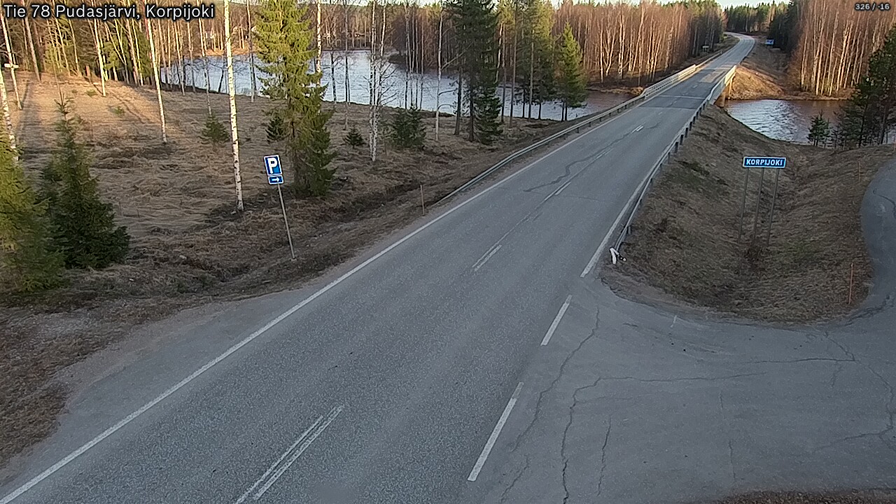 Kelikamerat Kuva Tie 78 Pudasjärvi, Korpijo, Pudasjärvi, Pohjois-Pohjanmaa