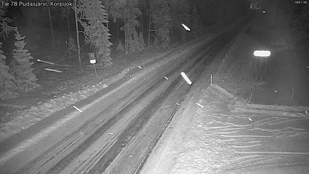 Kelikamerat Kuva Tie 78 Pudasjärvi, Korpijo, Pudasjärvi, Pohjois-Pohjanmaa