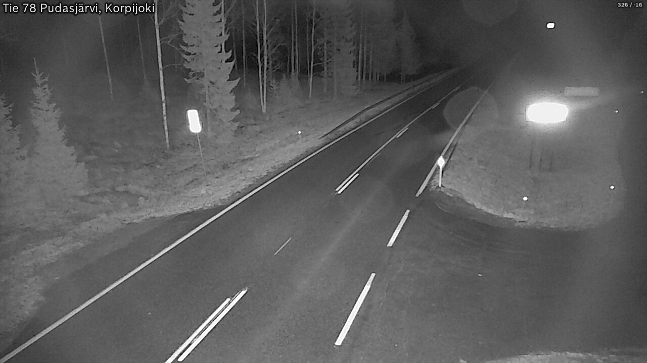 Kelikamerat Kuva Tie 78 Pudasjärvi, Korpijo, Pudasjärvi, Pohjois-Pohjanmaa