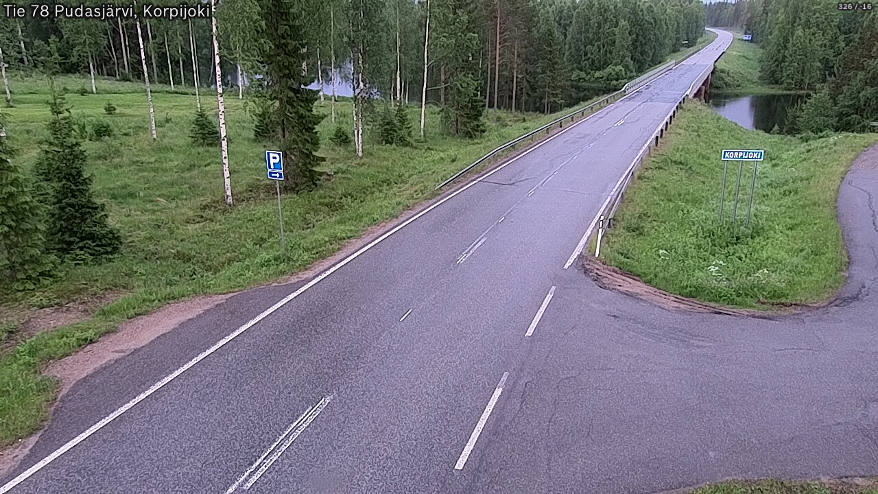 Kelikamerat Kuva Tie 78 Pudasjärvi, Korpijo, Pudasjärvi, Pohjois-Pohjanmaa