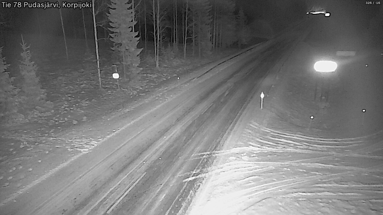 Kelikamerat Kuva Tie 78 Pudasjärvi, Korpijo, Pudasjärvi, Pohjois-Pohjanmaa