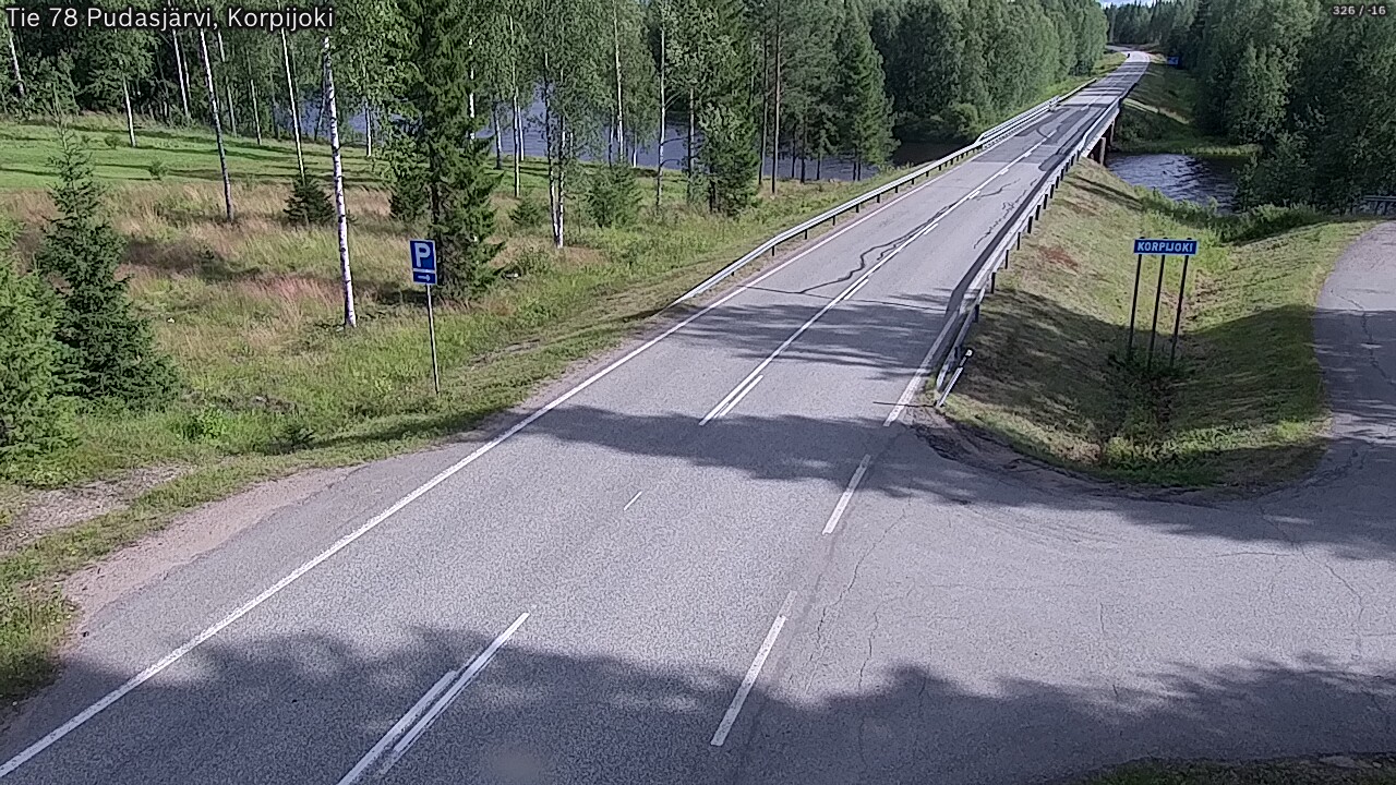 Kelikamerat Kuva Tie 78 Pudasjärvi, Korpijo, Pudasjärvi, Pohjois-Pohjanmaa