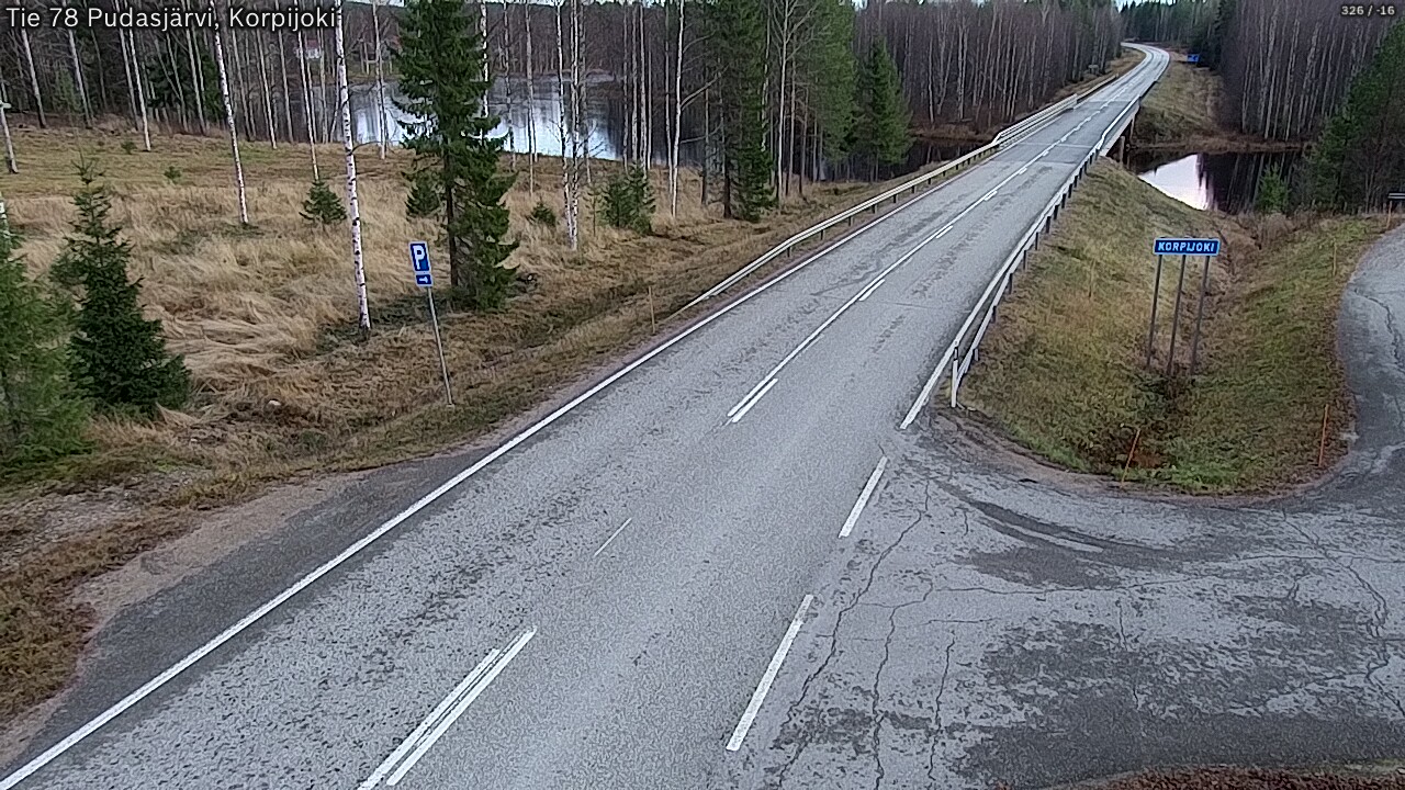 Kelikamerat Kuva Tie 78 Pudasjärvi, Korpijo, Pudasjärvi, Pohjois-Pohjanmaa