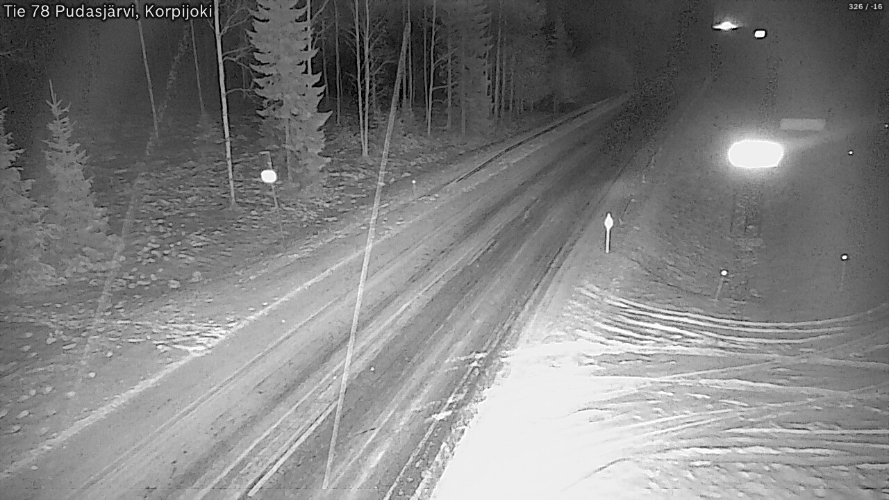 Kelikamerat Kuva Tie 78 Pudasjärvi, Korpijo, Pudasjärvi, Pohjois-Pohjanmaa