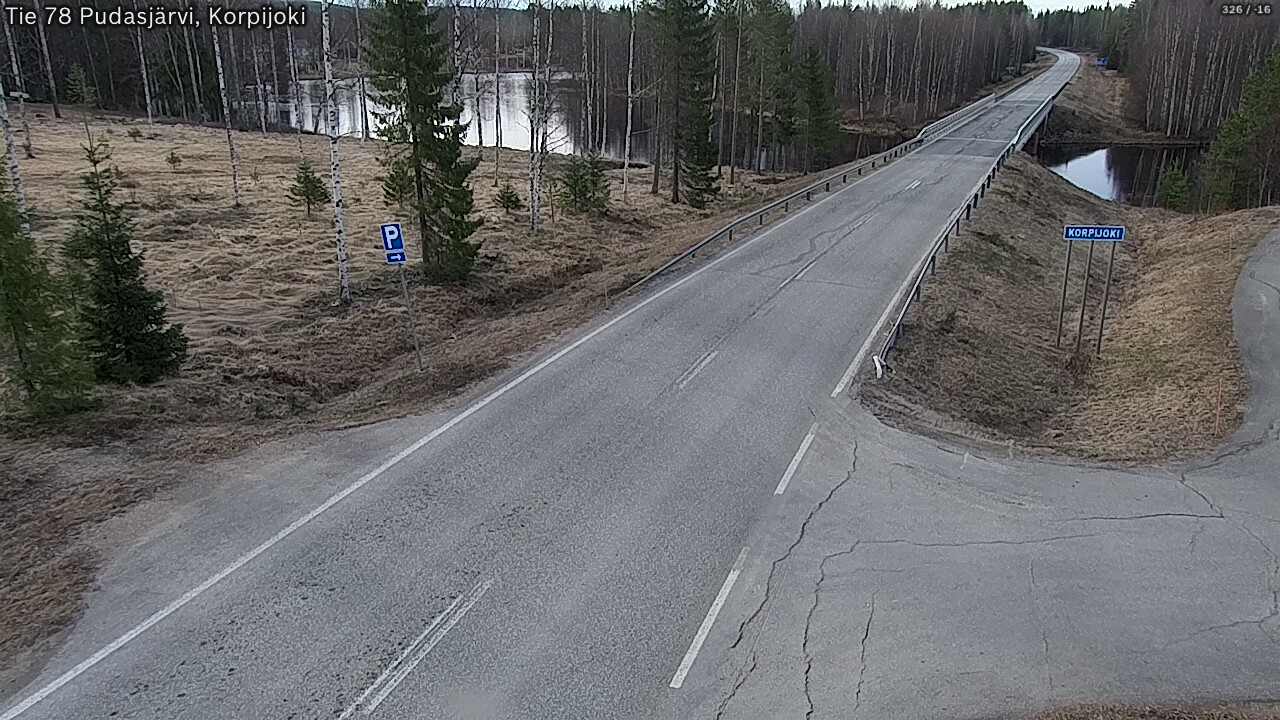 Kelikamerat Kuva Tie 78 Pudasjärvi, Korpijo, Pudasjärvi, Pohjois-Pohjanmaa