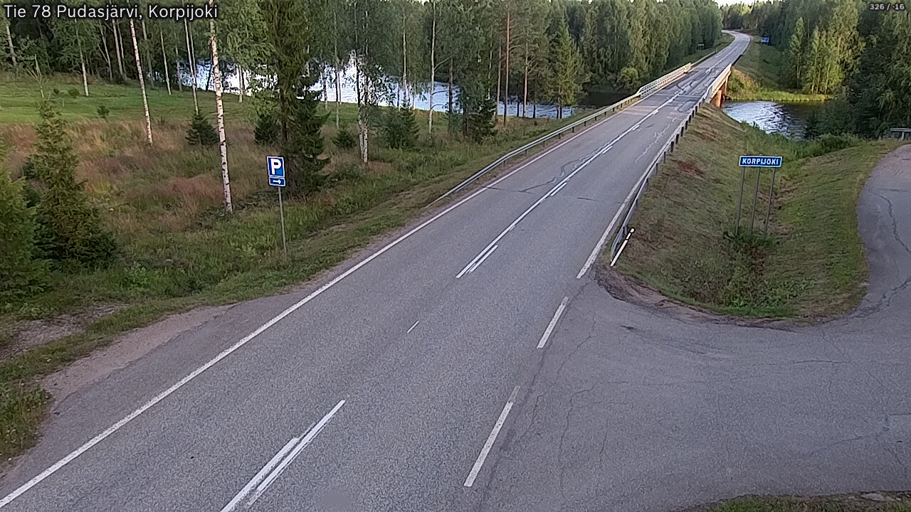 Kelikamerat Kuva Tie 78 Pudasjärvi, Korpijo, Pudasjärvi, Pohjois-Pohjanmaa