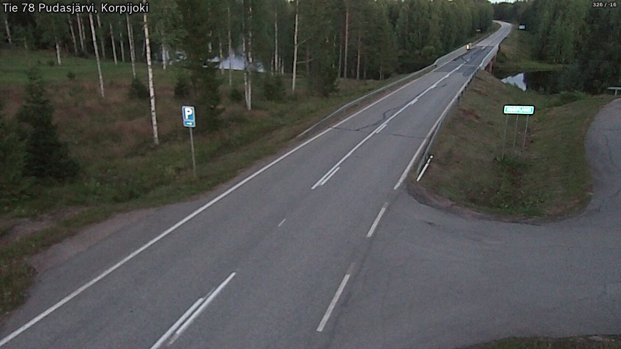 Kelikamerat Kuva Tie 78 Pudasjärvi, Korpijo, Pudasjärvi, Pohjois-Pohjanmaa