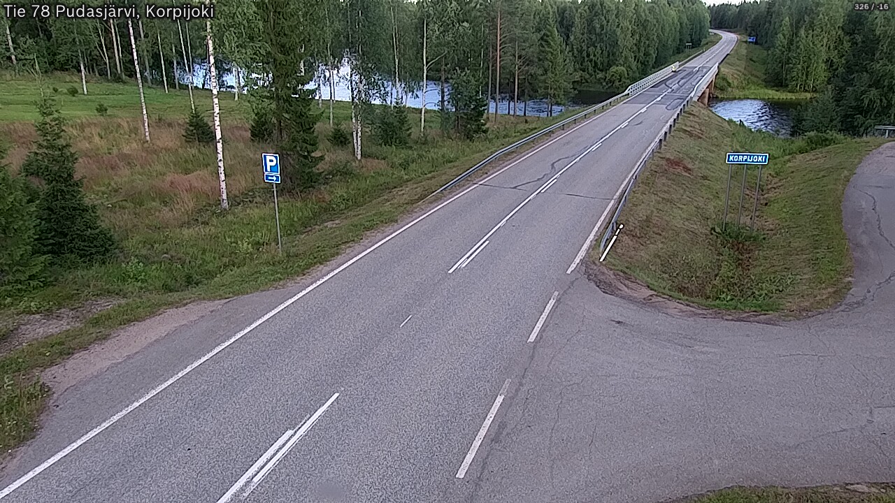 Kelikamerat Kuva Tie 78 Pudasjärvi, Korpijo, Pudasjärvi, Pohjois-Pohjanmaa