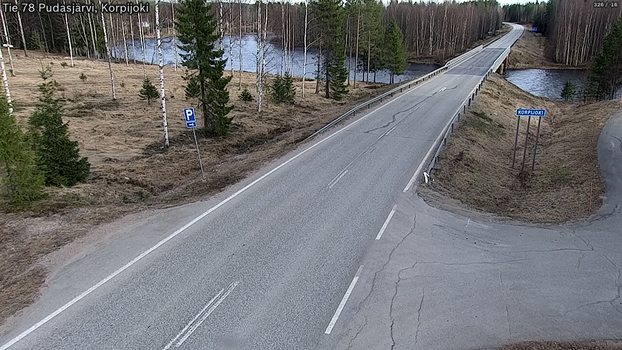 Kelikamerat Kuva Tie 78 Pudasjärvi, Korpijo, Pudasjärvi, Pohjois-Pohjanmaa