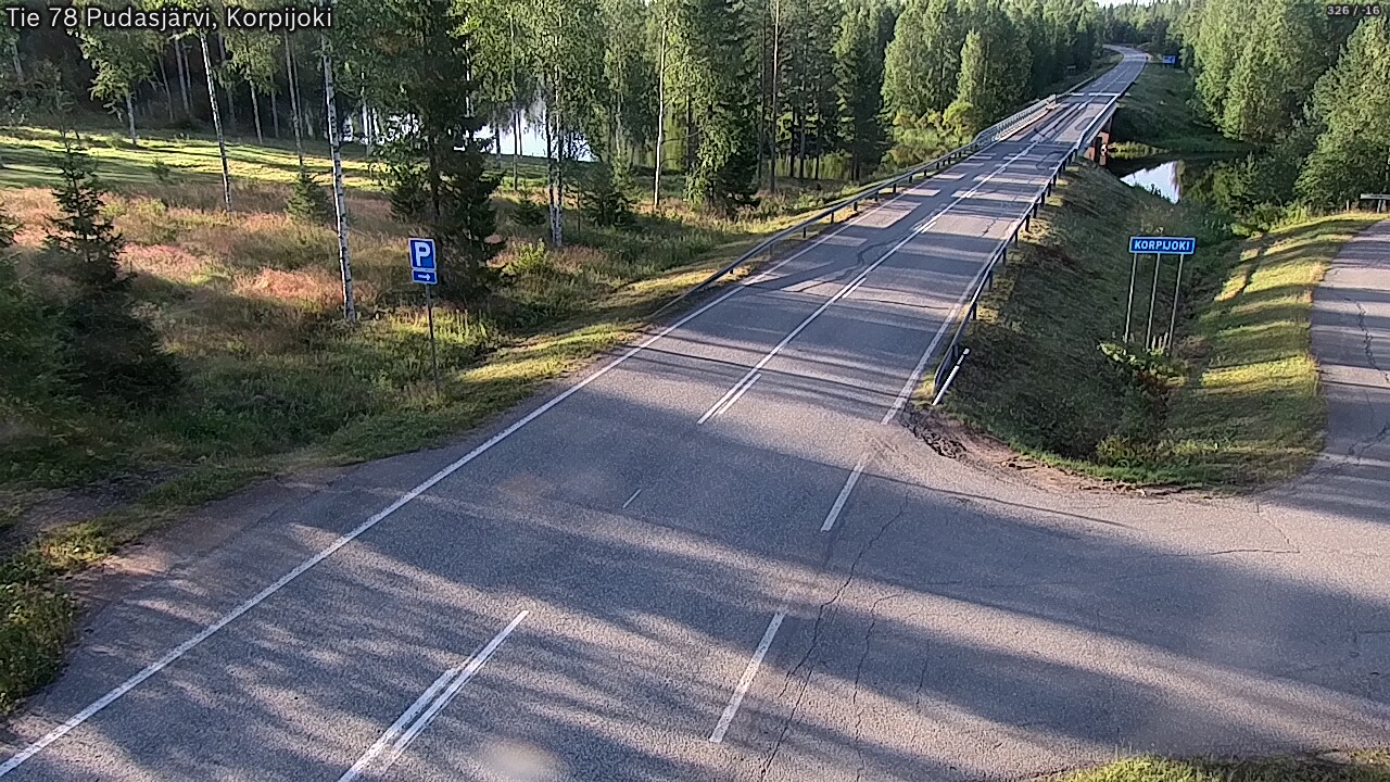 Weather Camera Image Väg 78 Pudasjärvi, Korpijoki, Pudasjärvi, Pohjois-Pohjanmaa