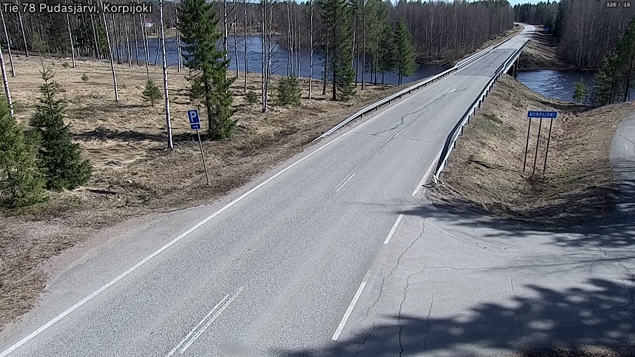 Kelikamerat Kuva Tie 78 Pudasjärvi, Korpijo, Pudasjärvi, Pohjois-Pohjanmaa