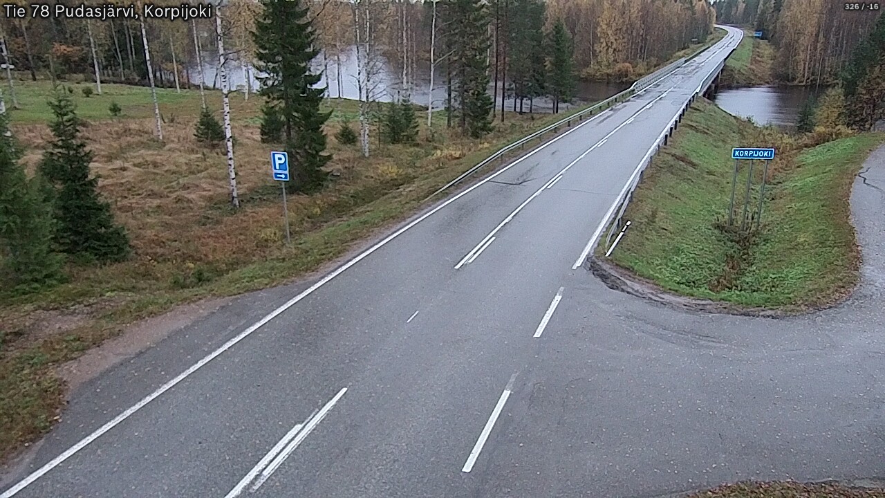 Weather Camera Image Road 78 Pudasjärvi, Korpijoki, Pudasjärvi, Pohjois-Pohjanmaa