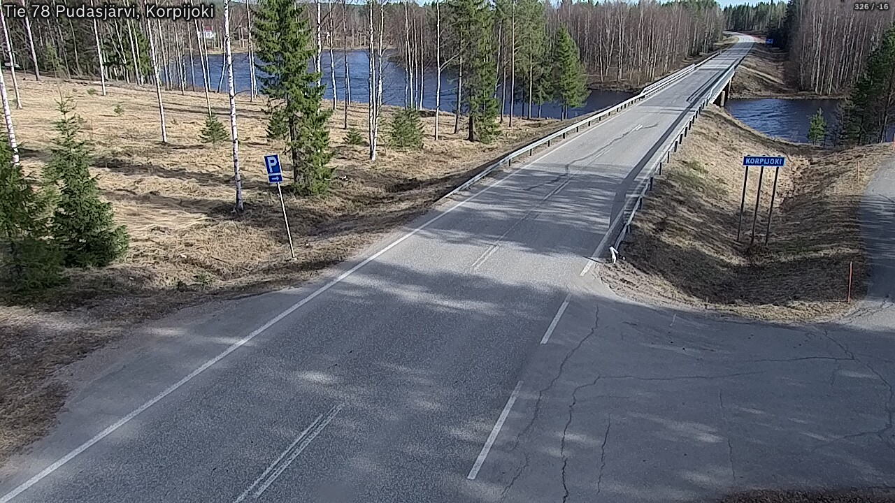 Kelikamerat Kuva Tie 78 Pudasjärvi, Korpijo, Pudasjärvi, Pohjois-Pohjanmaa