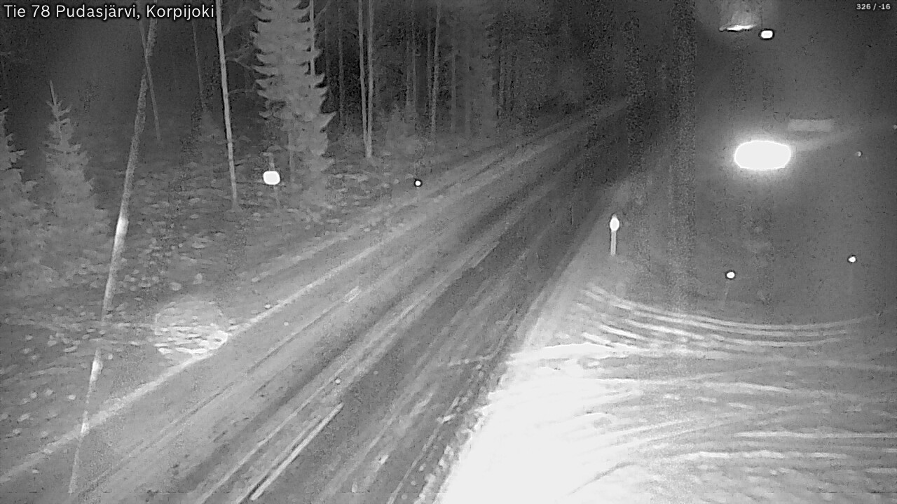 Kelikamerat Kuva Tie 78 Pudasjärvi, Korpijo, Pudasjärvi, Pohjois-Pohjanmaa