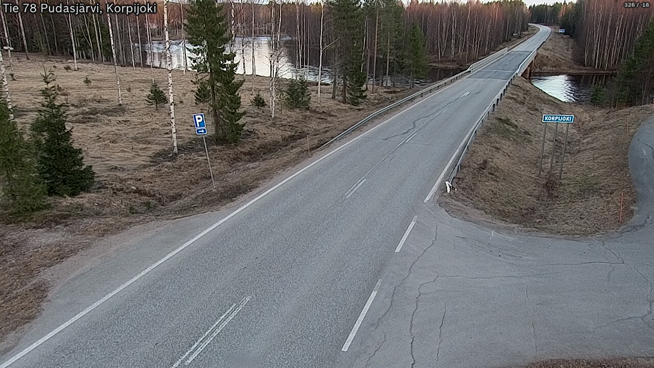 Kelikamerat Kuva Tie 78 Pudasjärvi, Korpijo, Pudasjärvi, Pohjois-Pohjanmaa