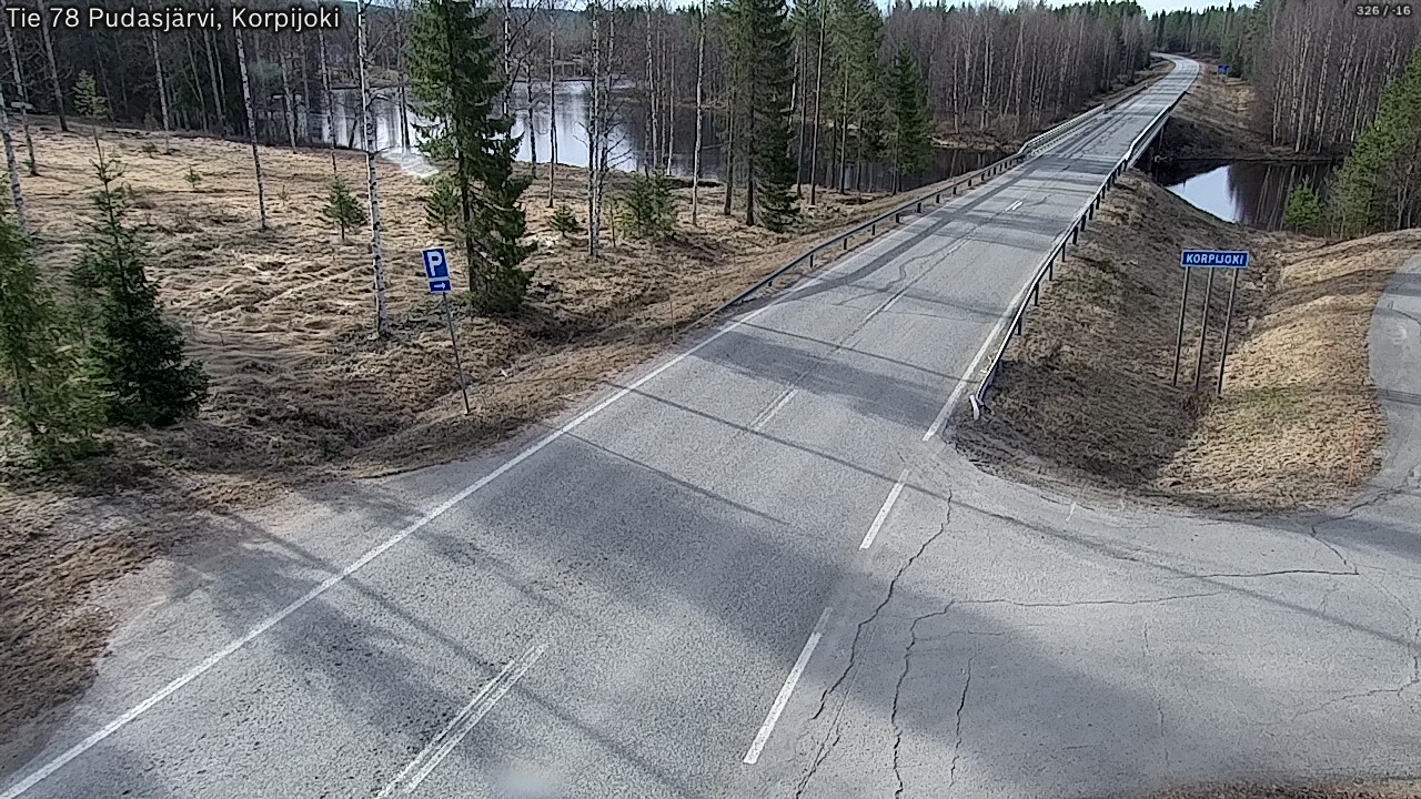 Kelikamerat Kuva Tie 78 Pudasjärvi, Korpijo, Pudasjärvi, Pohjois-Pohjanmaa
