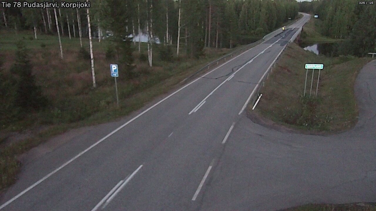 Kelikamerat Kuva Tie 78 Pudasjärvi, Korpijo, Pudasjärvi, Pohjois-Pohjanmaa