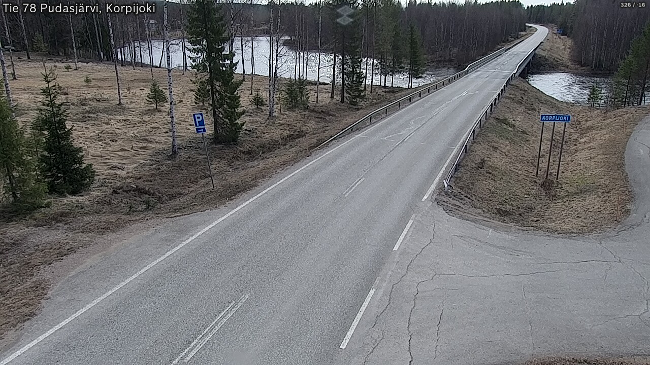 Kelikamerat Kuva Tie 78 Pudasjärvi, Korpijo, Pudasjärvi, Pohjois-Pohjanmaa