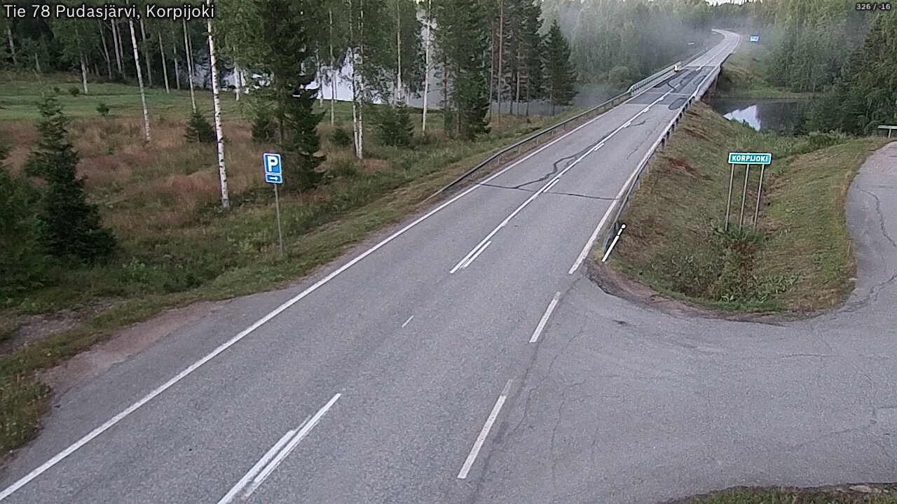 Kelikamerat Kuva Tie 78 Pudasjärvi, Korpijo, Pudasjärvi, Pohjois-Pohjanmaa