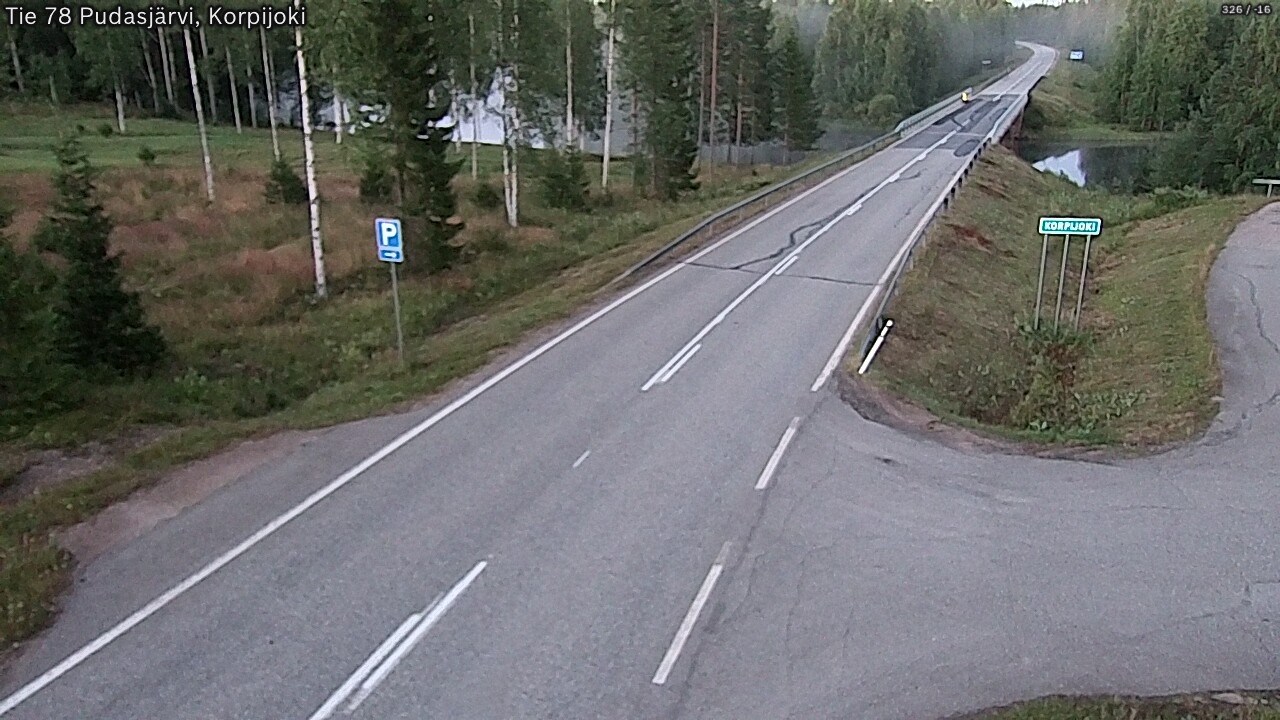 Kelikamerat Kuva Tie 78 Pudasjärvi, Korpijo, Pudasjärvi, Pohjois-Pohjanmaa
