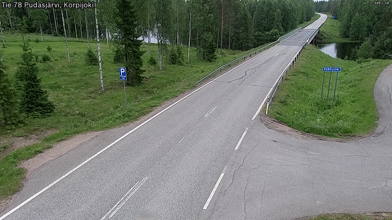Kelikamerat Kuva Tie 78 Pudasjärvi, Korpijo, Pudasjärvi, Pohjois-Pohjanmaa