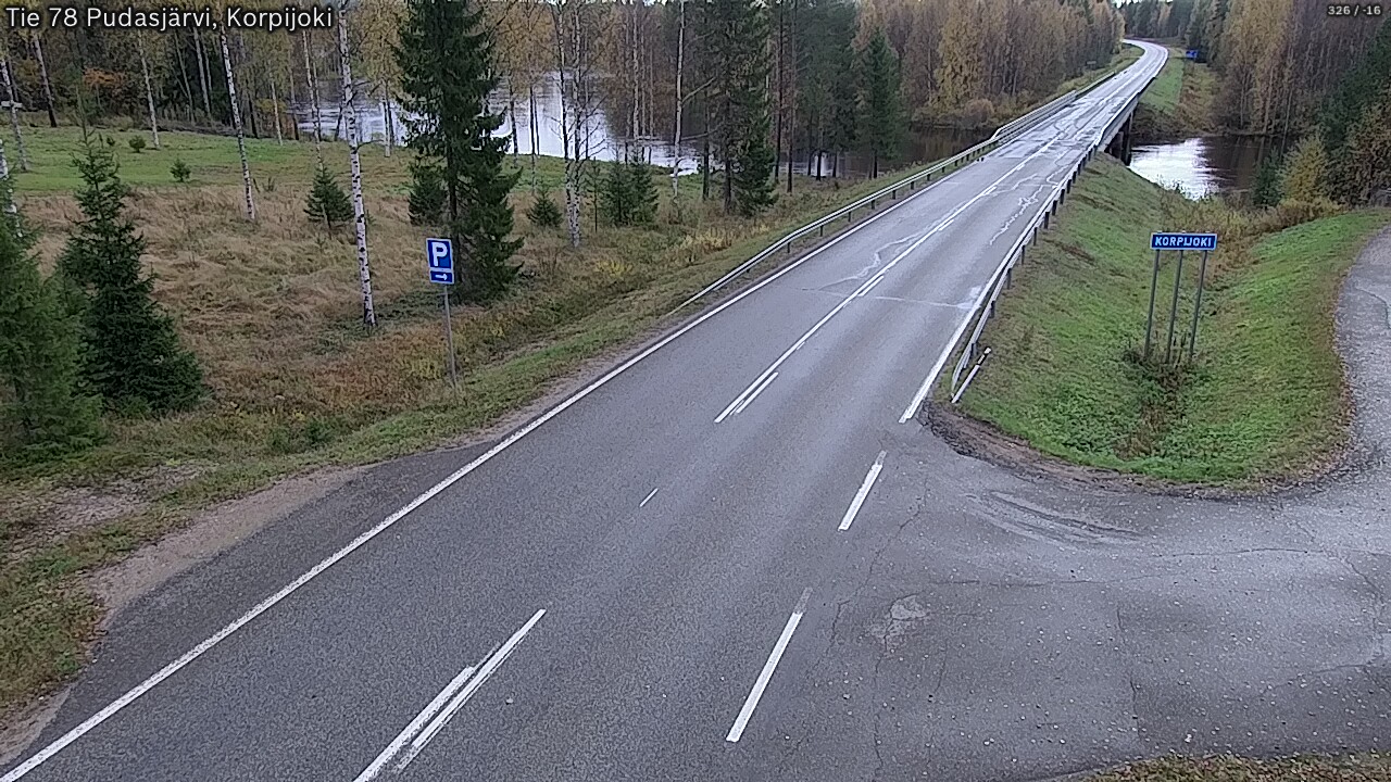 Weather Camera Image Road 78 Pudasjärvi, Korpijoki, Pudasjärvi, Pohjois-Pohjanmaa