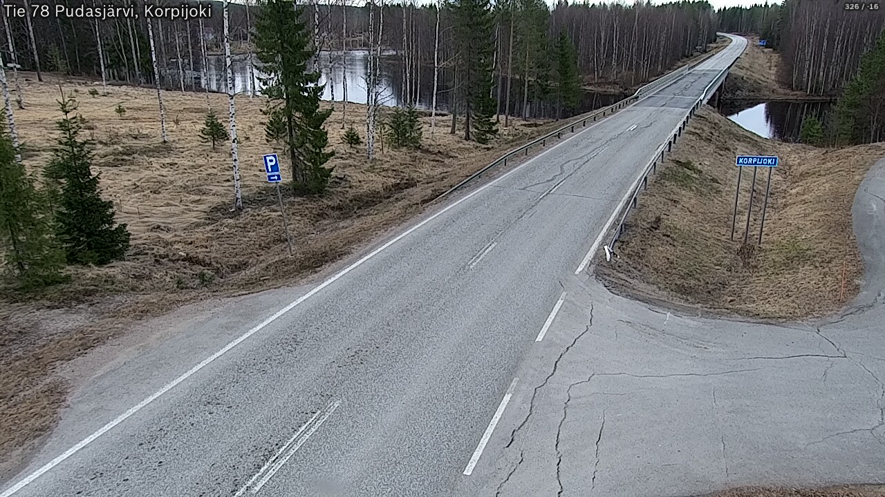 Kelikamerat Kuva Tie 78 Pudasjärvi, Korpijo, Pudasjärvi, Pohjois-Pohjanmaa