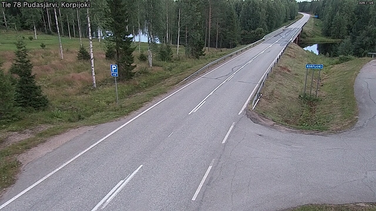 Kelikamerat Kuva Tie 78 Pudasjärvi, Korpijo, Pudasjärvi, Pohjois-Pohjanmaa