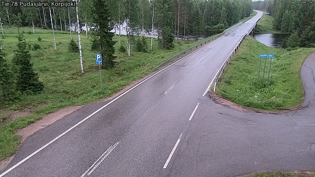 Kelikamerat Kuva Tie 78 Pudasjärvi, Korpijo, Pudasjärvi, Pohjois-Pohjanmaa