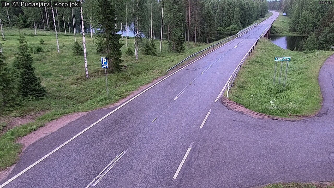 Kelikamerat Kuva Tie 78 Pudasjärvi, Korpijo, Pudasjärvi, Pohjois-Pohjanmaa
