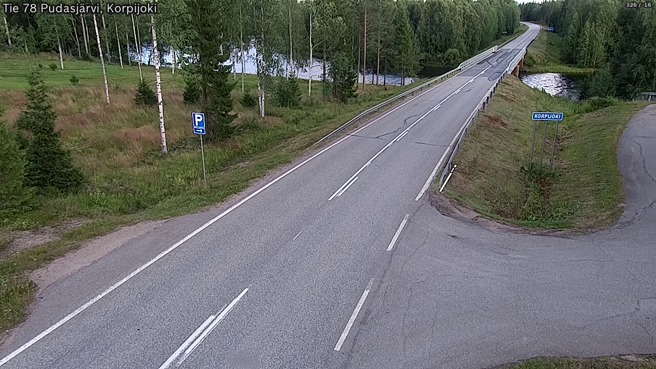 Kelikamerat Kuva Tie 78 Pudasjärvi, Korpijo, Pudasjärvi, Pohjois-Pohjanmaa