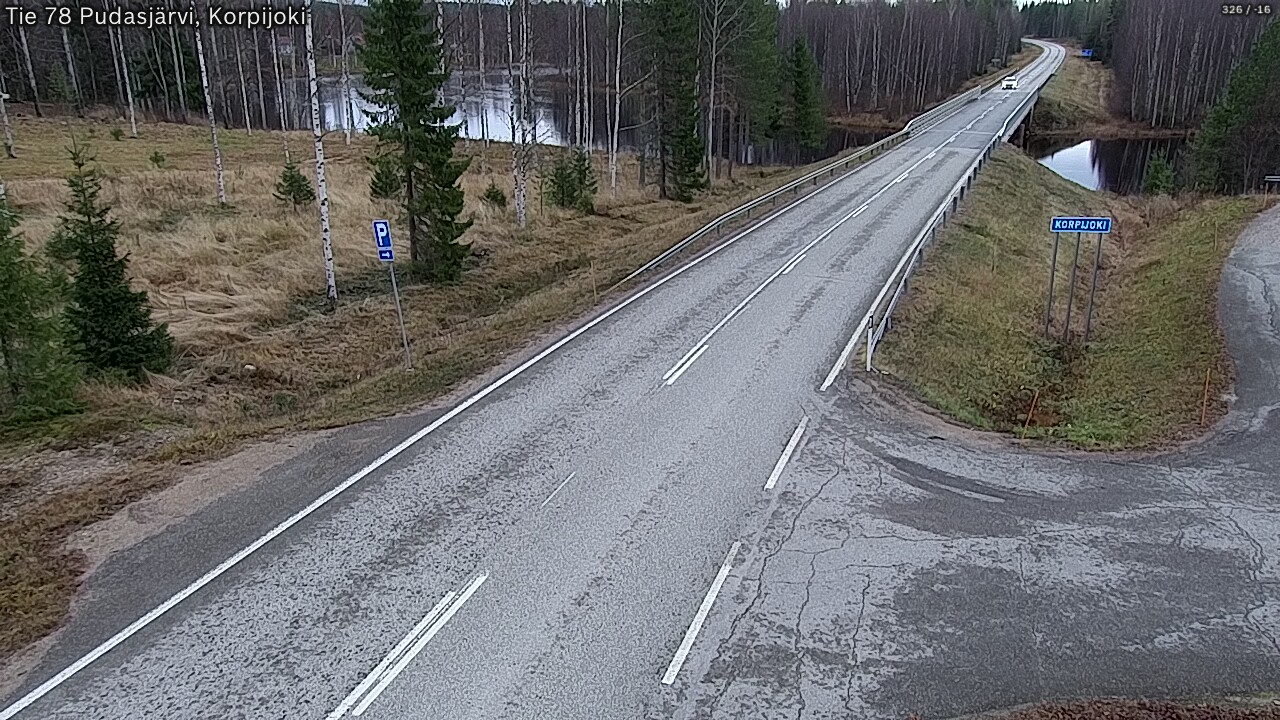 Kelikamerat Kuva Tie 78 Pudasjärvi, Korpijo, Pudasjärvi, Pohjois-Pohjanmaa
