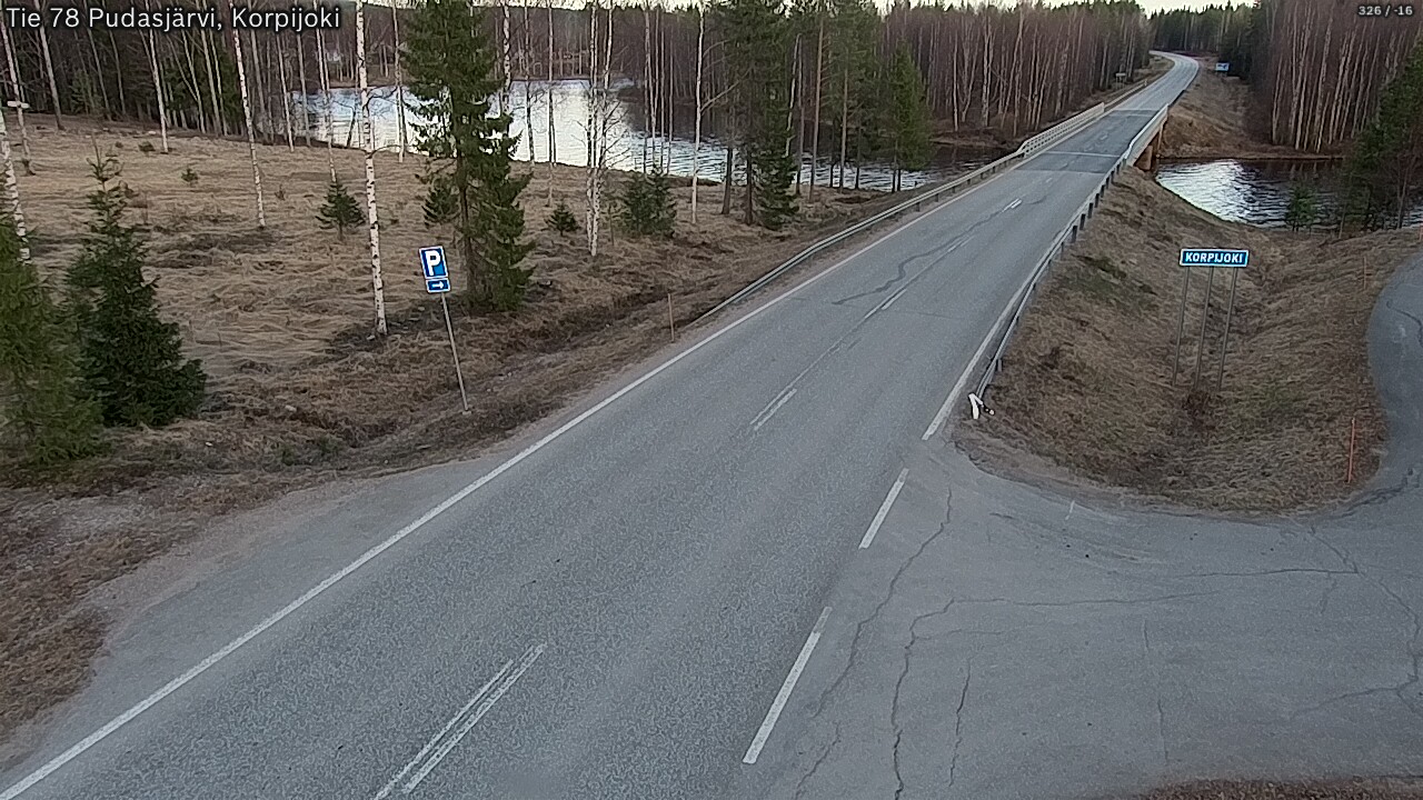 Kelikamerat Kuva Tie 78 Pudasjärvi, Korpijo, Pudasjärvi, Pohjois-Pohjanmaa
