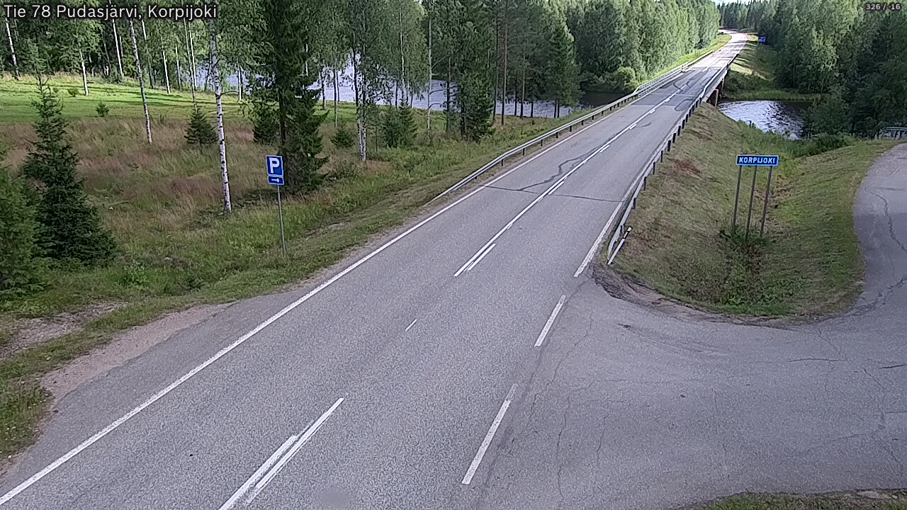 Kelikamerat Kuva Tie 78 Pudasjärvi, Korpijo, Pudasjärvi, Pohjois-Pohjanmaa