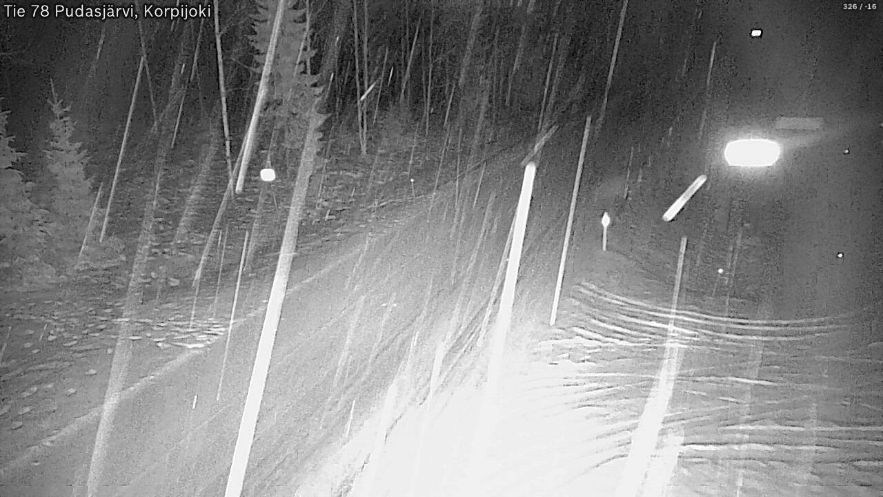 Kelikamerat Kuva Tie 78 Pudasjärvi, Korpijo, Pudasjärvi, Pohjois-Pohjanmaa