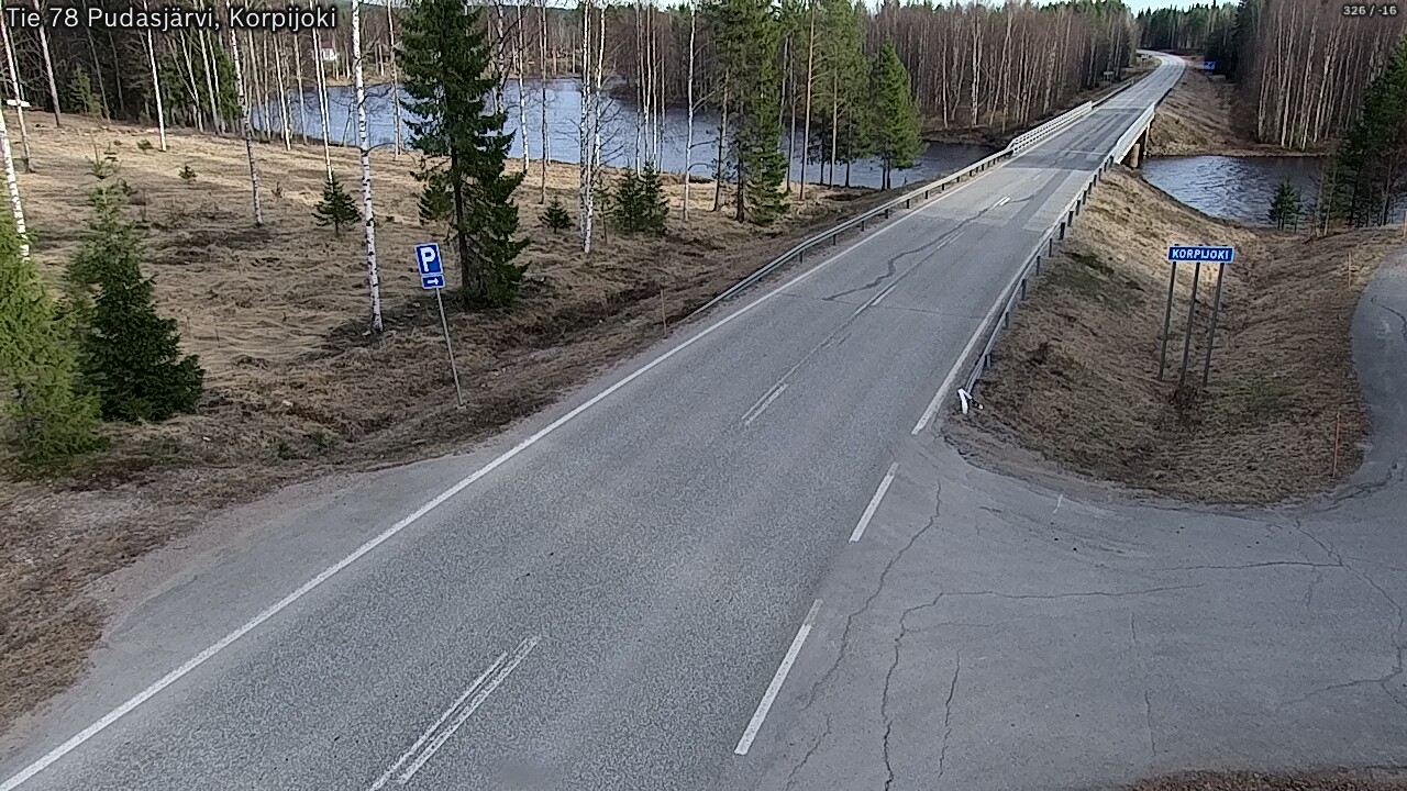 Kelikamerat Kuva Tie 78 Pudasjärvi, Korpijo, Pudasjärvi, Pohjois-Pohjanmaa