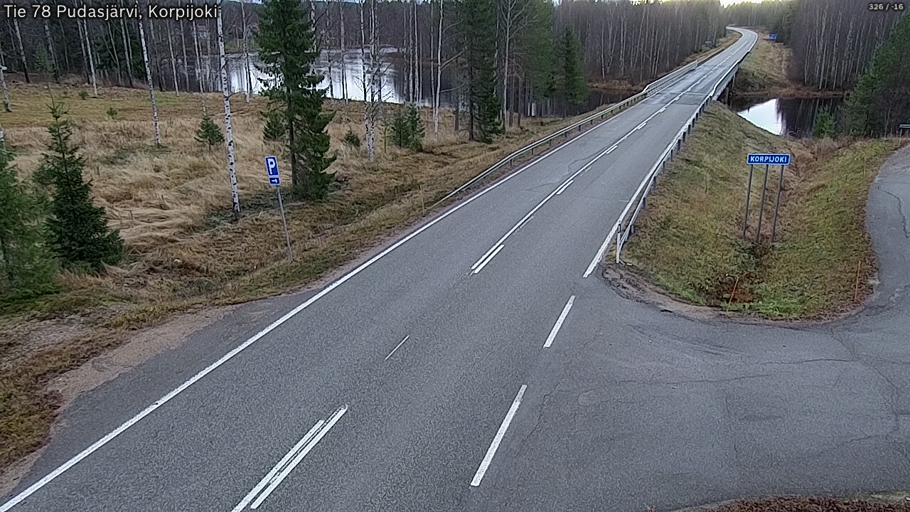 Kelikamerat Kuva Tie 78 Pudasjärvi, Korpijo, Pudasjärvi, Pohjois-Pohjanmaa